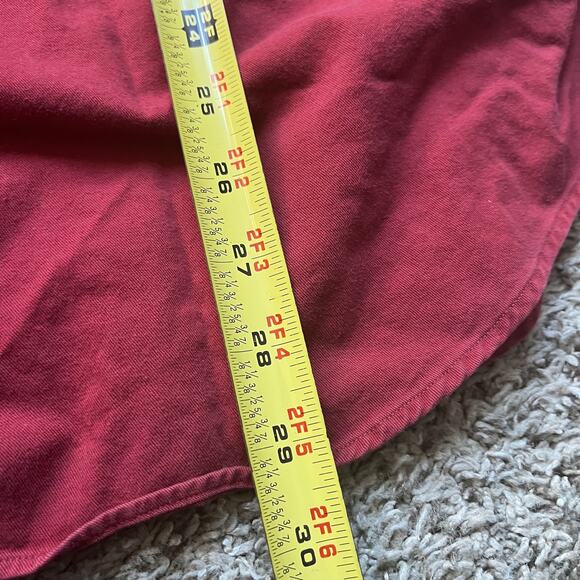 Polo Ralph Lauren Shirt Men's Large Red Short Sleeve Classic Blaire Style Button - Picture 4 of 6